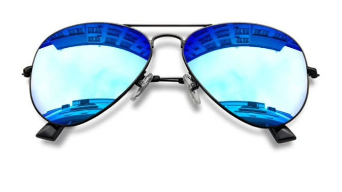 BCLEAR 1.56 Index Mirror Reflective Polarized Myopic Lenses Color Blue Lenses Bclear Lenses   