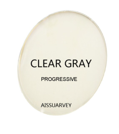 Aissuarvey Polarized Progressive Sunglass Lenses Lenses Aissuarvey Sunglass Lenses 1.56 Polarized Clear Gray 