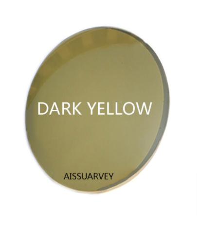 Aissuarvey Polarized Single Vision Sunglass Lenses Lenses Aissuarvey Sunglass Lenses 1.56 Polarized Dark Yellow 