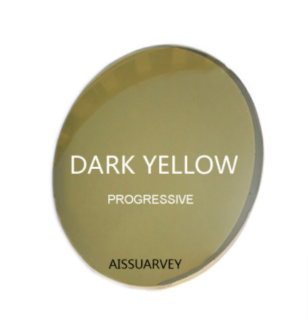 Aissuarvey Polarized Progressive Sunglass Lenses Lenses Aissuarvey Sunglass Lenses 1.56 Polarized Dark Yellow 