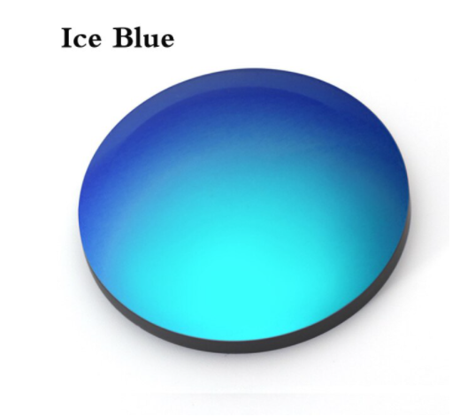 Hdcrafter Polarized Aspheric Polycarbonate Mirror Lenses Lenses Hdcrafter Sunglass Lenses 1.56 Ice Blue 