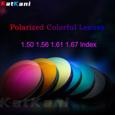 KatKani Aspherical Polarized Colorful Mirror Sunglass Single Vision Lenses Lenses KatKani Sunglass Lenses   