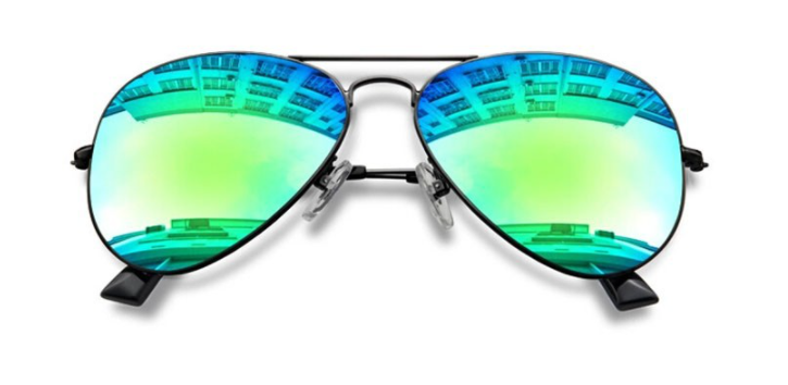 BCLEAR 1.67 Index Progressive Polarized Mirrored Sunglass Lenses Color Mirror Green Lenses Bclear Lenses   