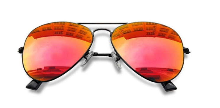 BCLEAR 1.67 Index Progressive Polarized Mirrored Sunglass Lenses Color Mirror Red Lenses Bclear Lenses   