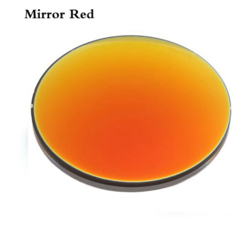 Hdcrafter Polarized Aspheric Polycarbonate Mirror Lenses Lenses Hdcrafter Sunglass Lenses 1.56 Mirror Red 