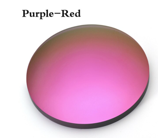 Hdcrafter Polarized Aspheric Polycarbonate Mirror Lenses Lenses Hdcrafter Sunglass Lenses 1.56 Purple Red 