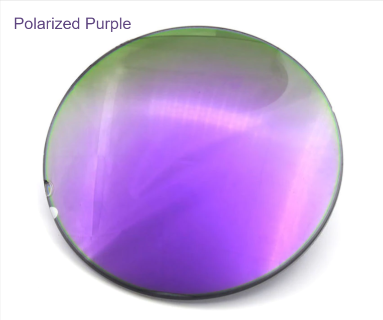 Hotochki 1.499 Index Polarized Colored Mirror Single Vision Lenses Lenses Hotochki Lenses Mirror Purple  