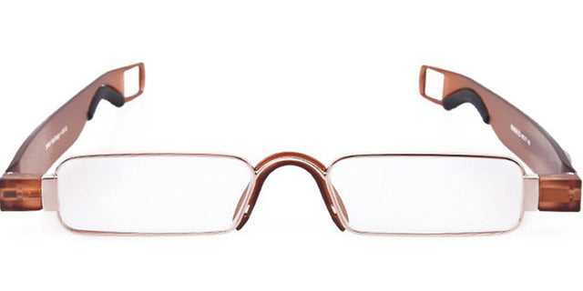 Portable 360 Degree Rotation Folding Reading Glasses Men Women Foldable Glass +1.0 To+4.0 Reading Glasses Brightzone +150 C2 