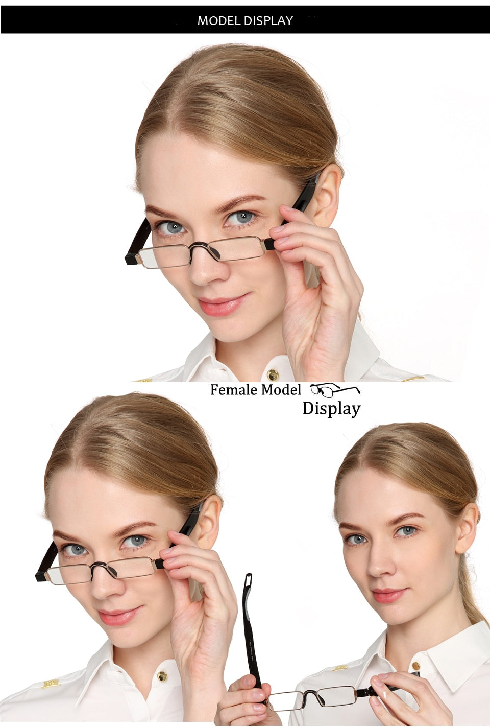 Portable 360 Degree Rotation Folding Reading Glasses Men Women Foldable Glass +1.0 To+4.0 Reading Glasses Brightzone   
