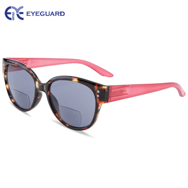 Eyeguard Women Bifocal Sunglasses Sun-Readers Uv 400 Sr-0007 Sunglasses Eyeguard +100 Red 