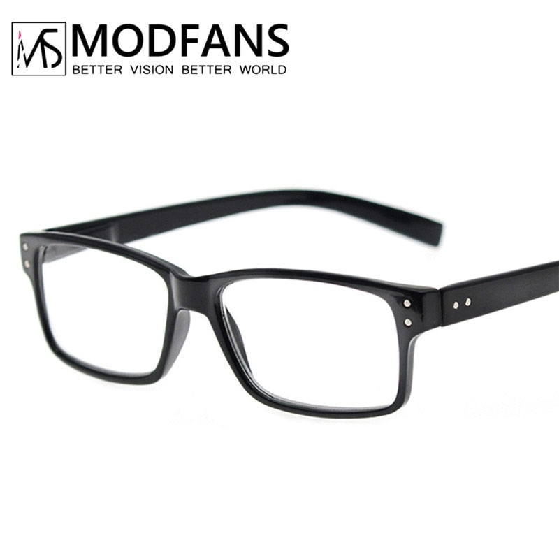 Modfans Unisex Full Rim Rectangle Polycarbonate Reading Glasses R0341 Reading Glasses Modfans   