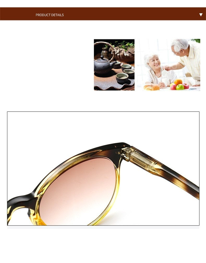 Round Reading Sunglasses Women Men Brand Designer Glasses Eyewear Sunglasses Hindfield   
