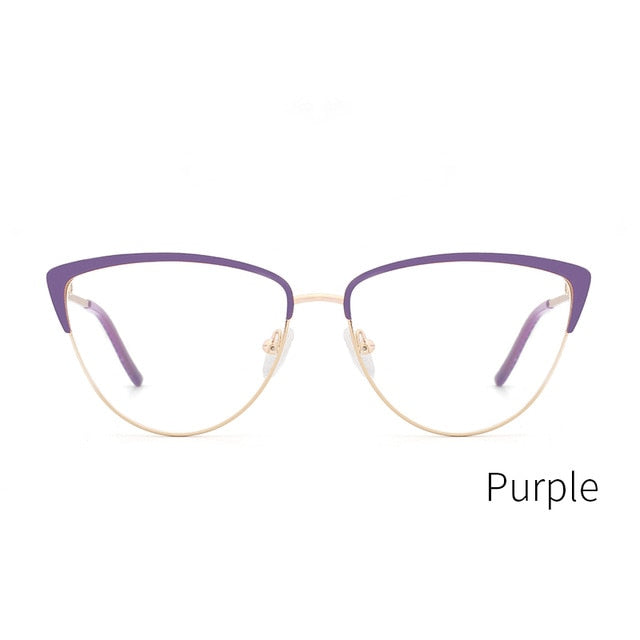 Kansept Brand Women's Eyeglasses Handmade Metal Frame Elegant Glasses Frame Frame Kansept Purple  