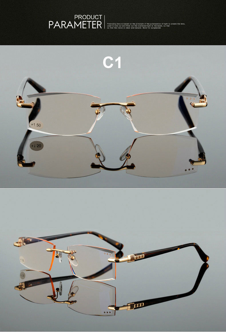 Square Acetate Alloy Presbyopic Reading Glasses – FuzWeb