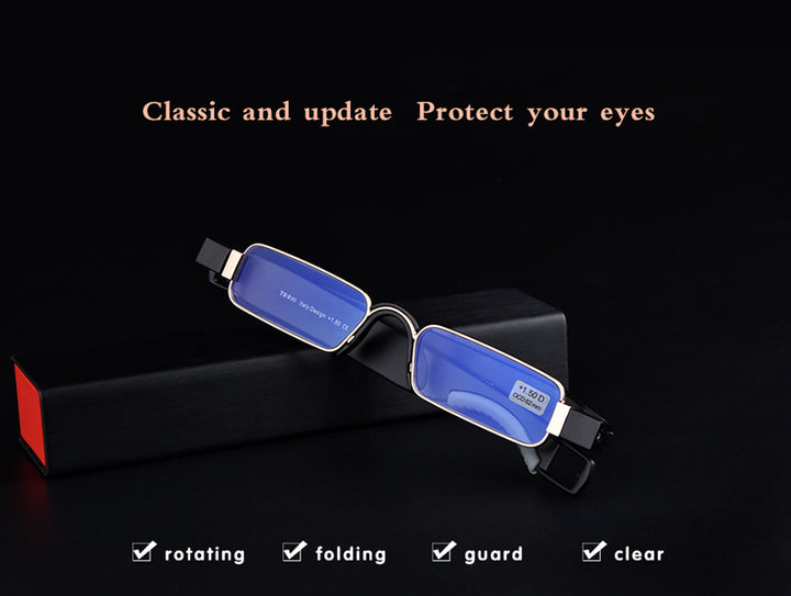 Guanhao Unisex Reading Glasses Anti Bue Light Ray Rotating Diopter Hmc Tr145 Reading Glasses Guanhao   