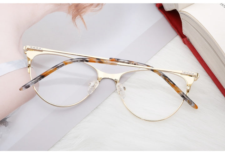Kansept Women's Eyeglasses Metal Glasses Frame Cat Eye 3751 Frame Kansept   
