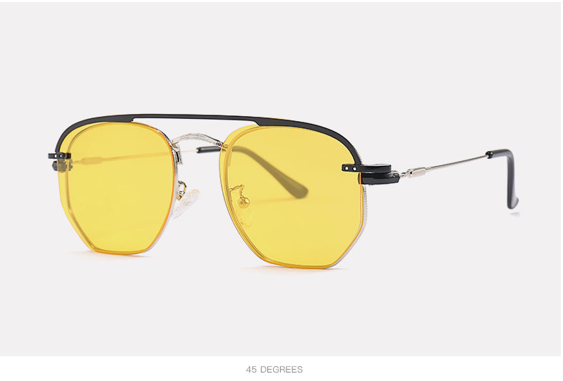Denisa Night Vision Glasses Clip On Polarized Sunglasses Men Yellow Sunglasses G2309 Sunglasses Denisa   