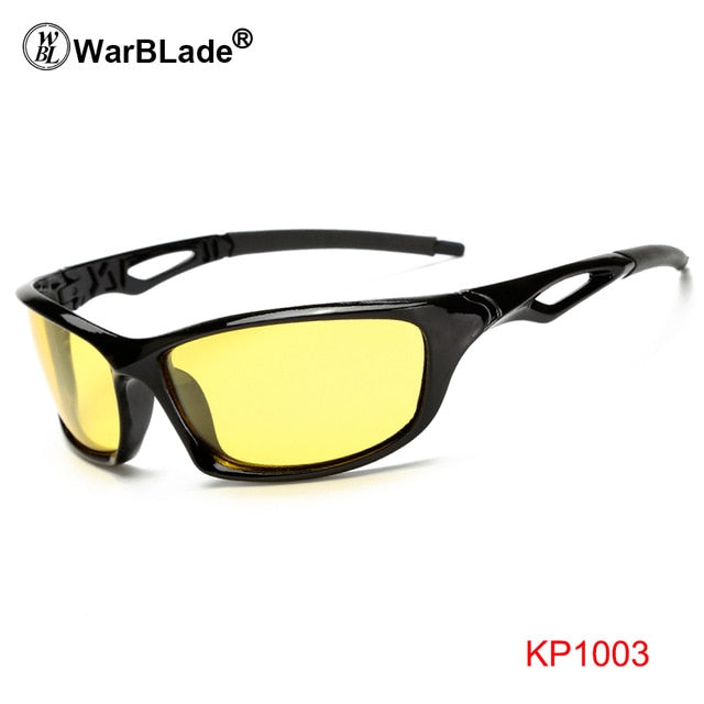 Men's Sunglasses Yellow Lens Anti-Glare Driving Polarized C Night Vision Sunglasses Warblade 1003  