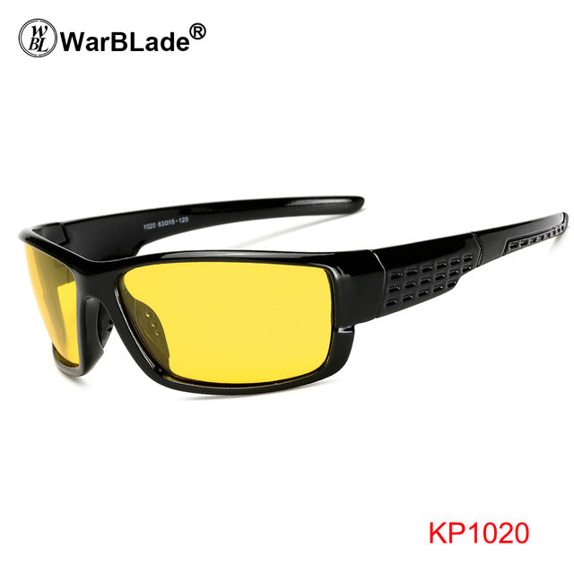 Men's Sunglasses Yellow Lens Anti-Glare Driving Polarized C Night Vision Sunglasses Warblade 1020  