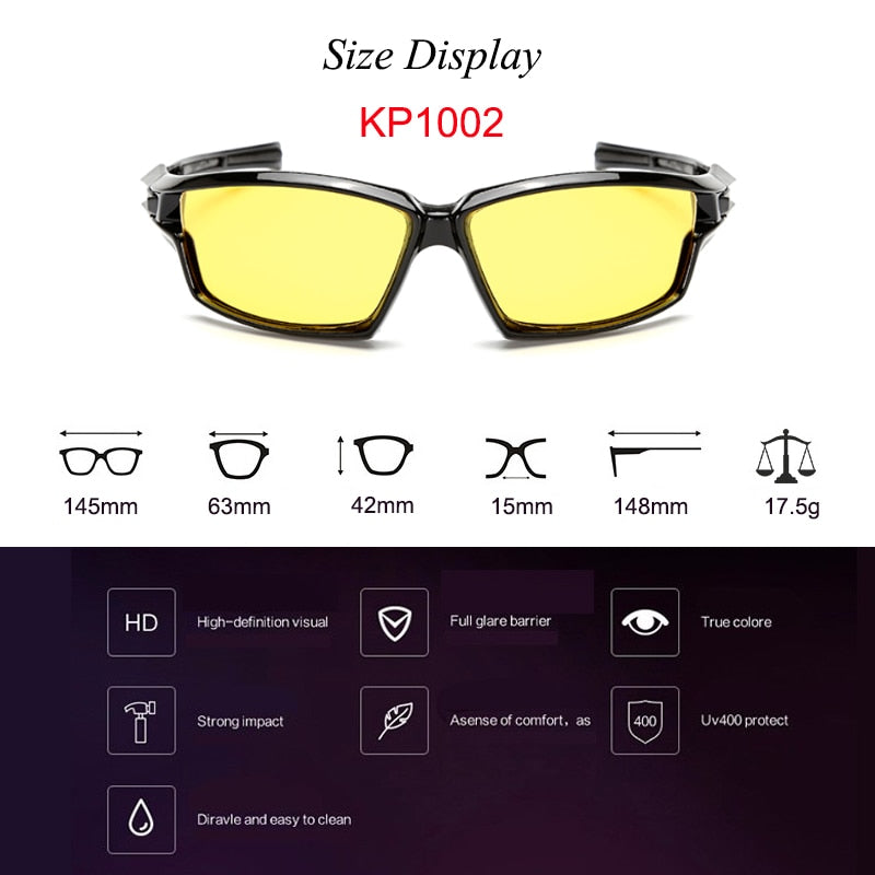 Yellow Lens Polarized Sunglasses for Men | Warblade 1004