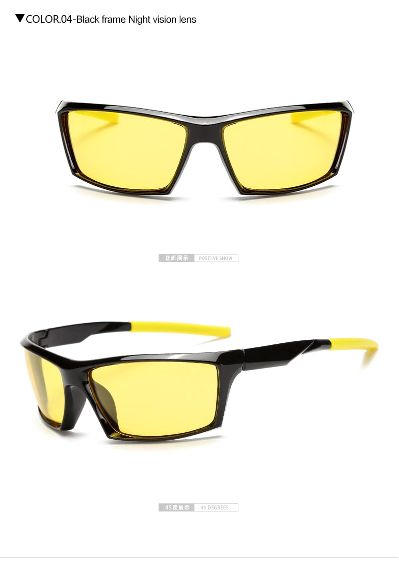 Men's Sunglasses Yellow Lens Anti-Glare Driving Polarized C Night Vision Sunglasses Warblade   