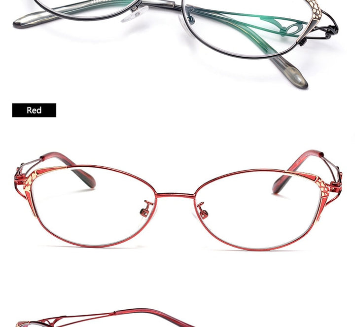 Bclear Women's Reading Eyelasses Anti-Blue Ray Lenses From +0.25 To +4.00 Reading Glasses Bclear   