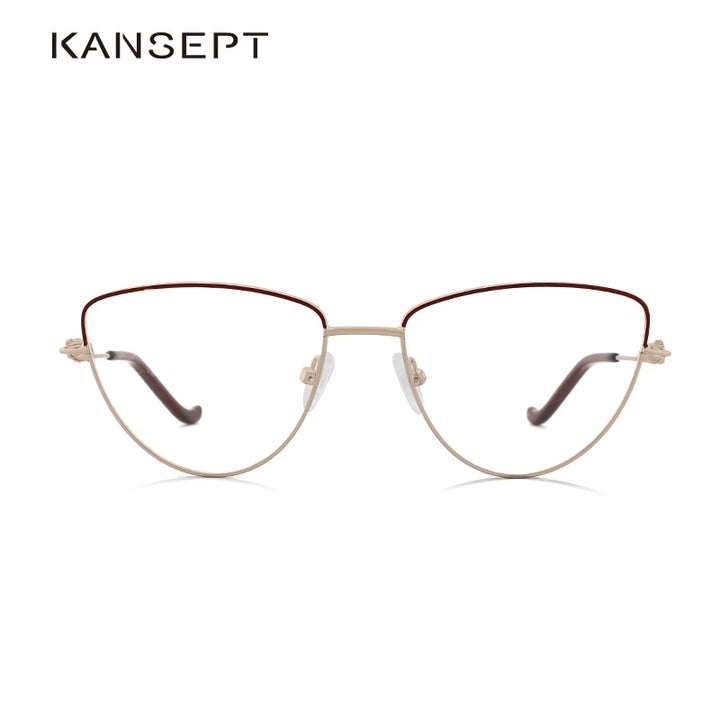 Kansept Brand Women's Eyeglasses Glasses Frame Cat Eye Kl8366 Frame Kansept   