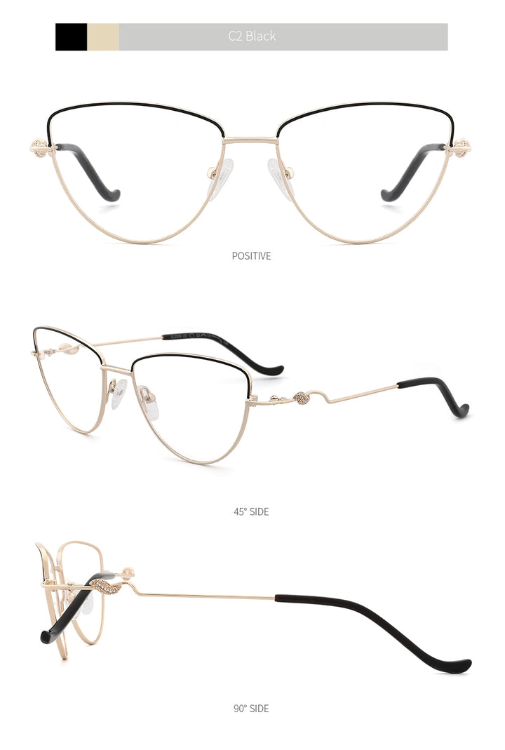 Kansept Brand Women's Eyeglasses Glasses Frame Cat Eye Kl8366 Frame Kansept   