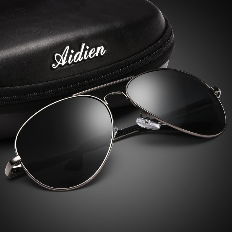 Aidien Brand Men's Sunglasses Diopter Polarized Oversize Aviation Sph Cyl Sunglasses Aidien   