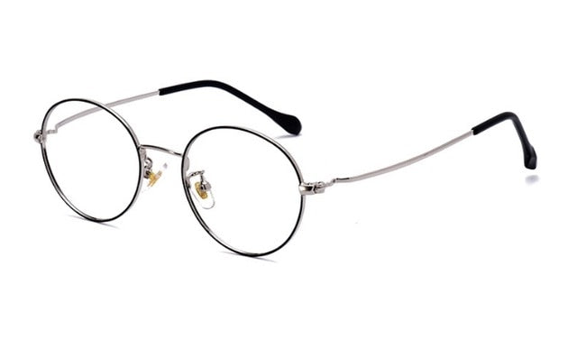 Aoubou Brand Women's Reading Glasses Alloy Frame Anti Blue Ray Anti-Reflective Ab981 Reading Glasses Aoubou 0.75 Black silver 
