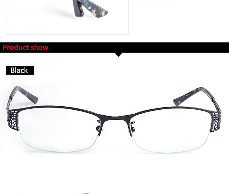 Bclear Women's Reading Glasses Half Frame Anti-Blue Ray Lenses F99001 Reading Glasses Bclear   