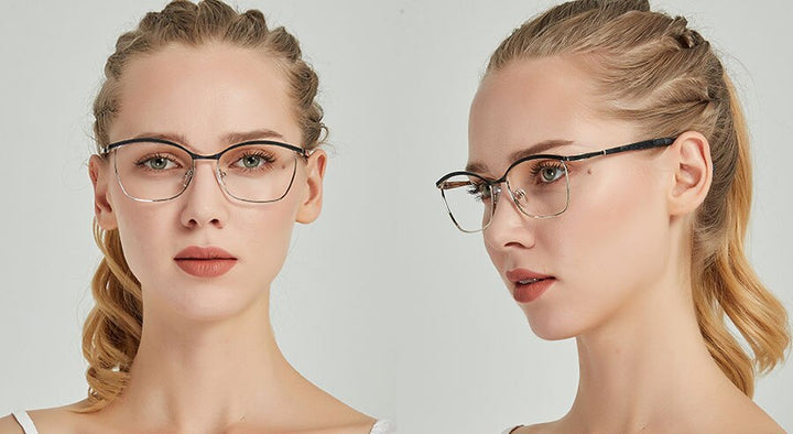 Meeshow Brand Women's Eyeglasses Frame Titanium Allow 8913 Frame MeeShow   