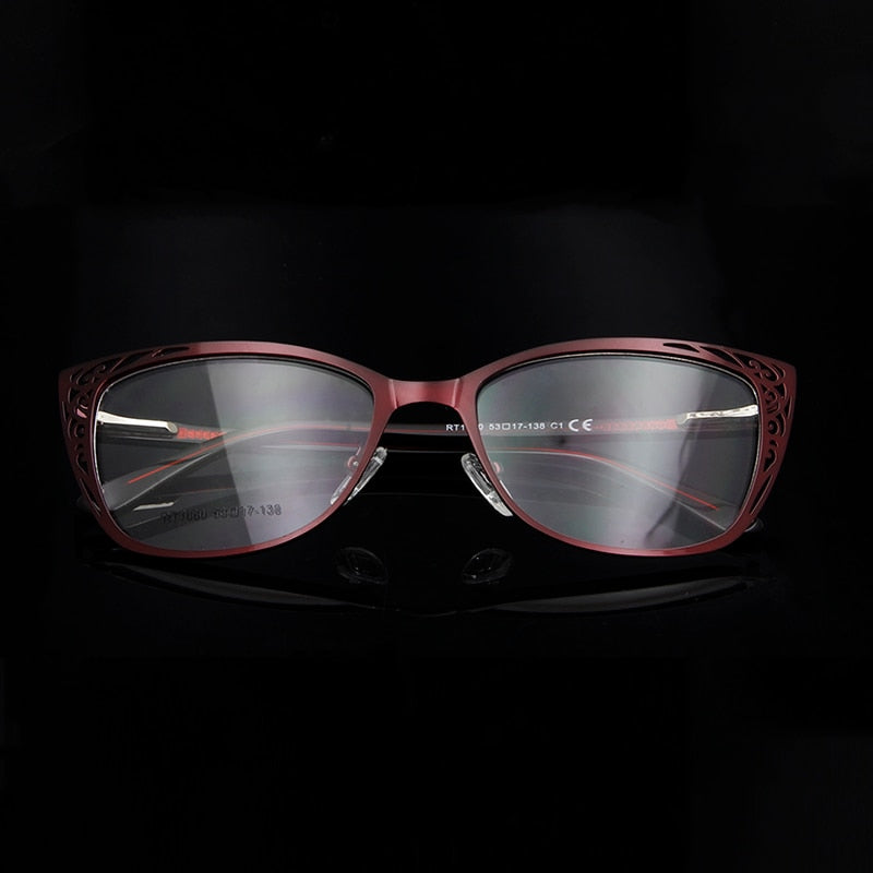 Esnbie Metal Glasses Frames For Women Able Spectacle Frames Cat Eye Rt1060 Full Rim Esnbie   