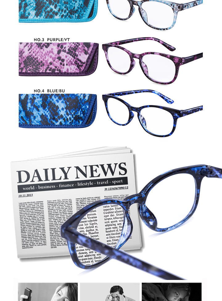 Eyeguard Brand Women's Reading Glasses Anti-Reflective 4 Pack Quality L-1604 Reading Glasses Eyeguard   