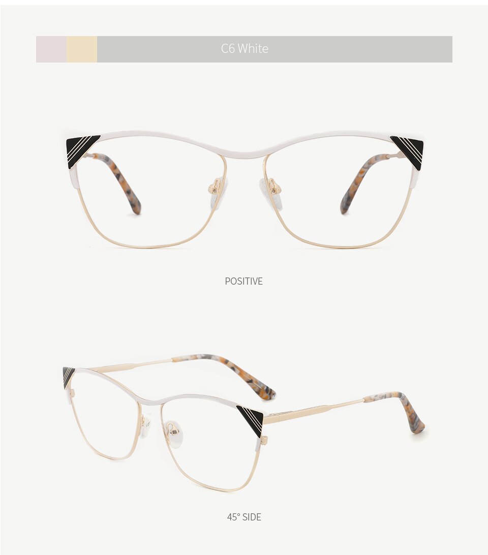 Kansept Women's Eyeglasses Metal Frame Transparent 3749 Frame Kansept   