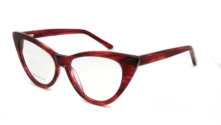 Esnbie Women's Eyeglasses Acetate Cat Eye Spectacles Frame Rt1063 Frame Esnbie   