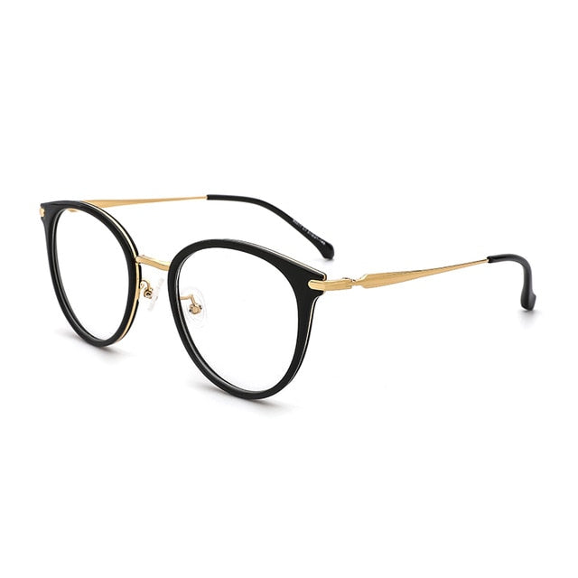 Kansept Brand Women's Eyeglasses Round Stainless Steel 90017 Frame Kansept 9017C1  