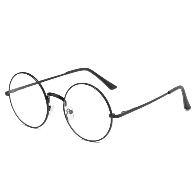 Iboode Unisex Eyeglasses Ultalight Round Frame Metal Anti Blue Ray Reading Computer Anti Blue Iboode +150 Black 