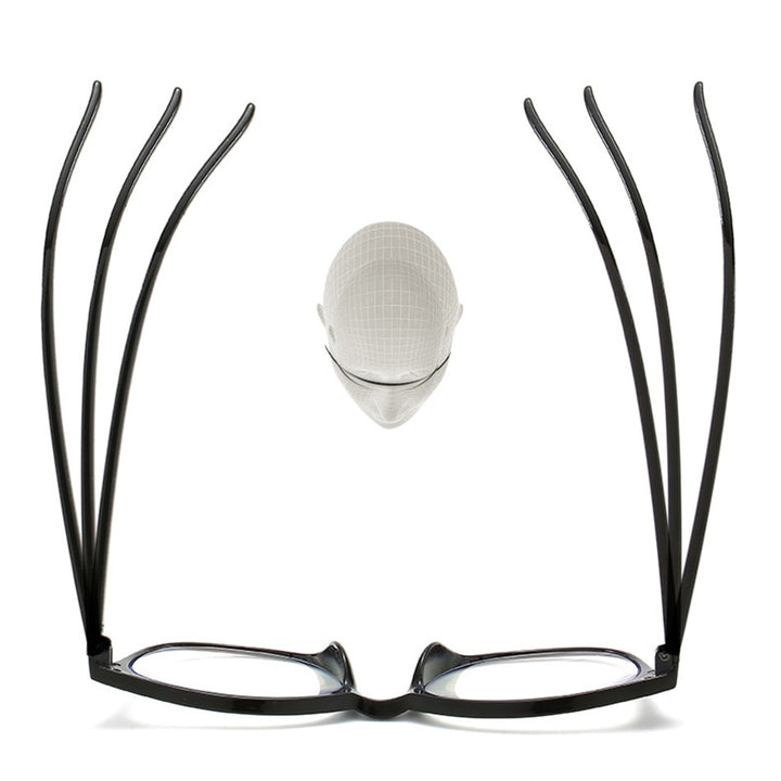 Iboode Unisex Anti Blue Light Reading Glasses Progressive Multifocal Diopter +1.0 1.5 2.0 2.5 3 Reading Glasses Iboode   
