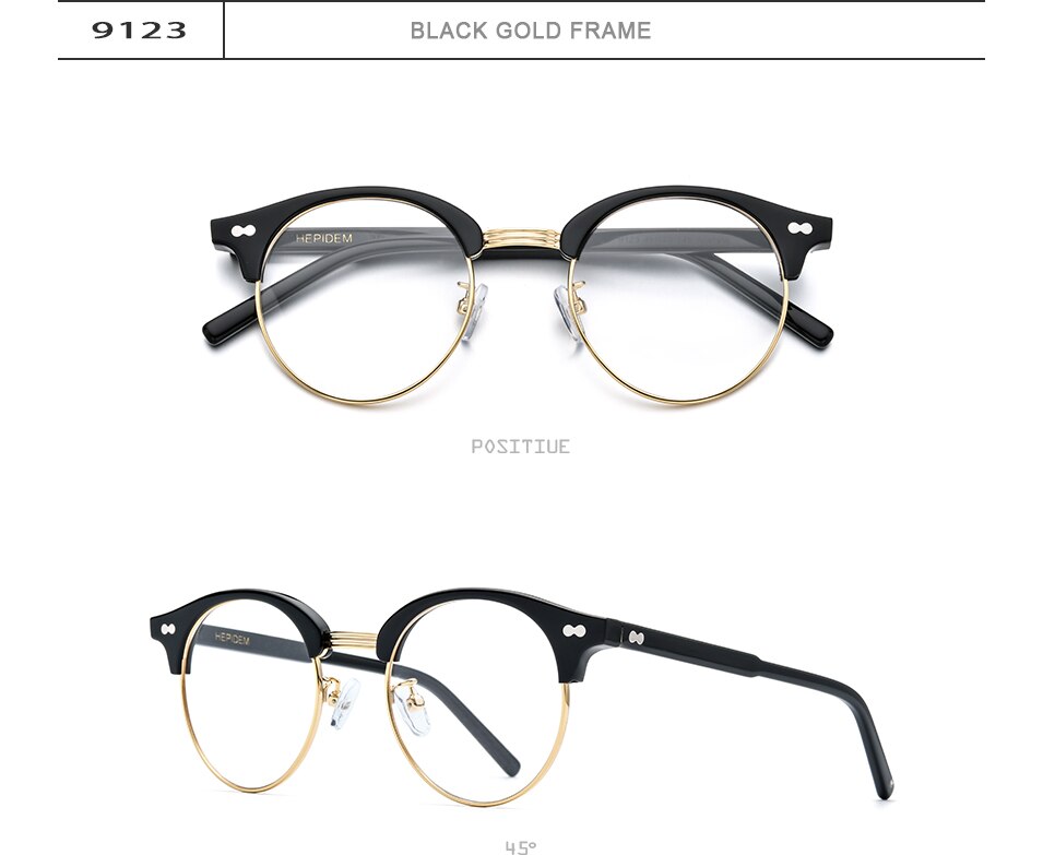 Shop the Hepidem Unisex Eyeglasses | Classic Round Spectacles - 9123 ...