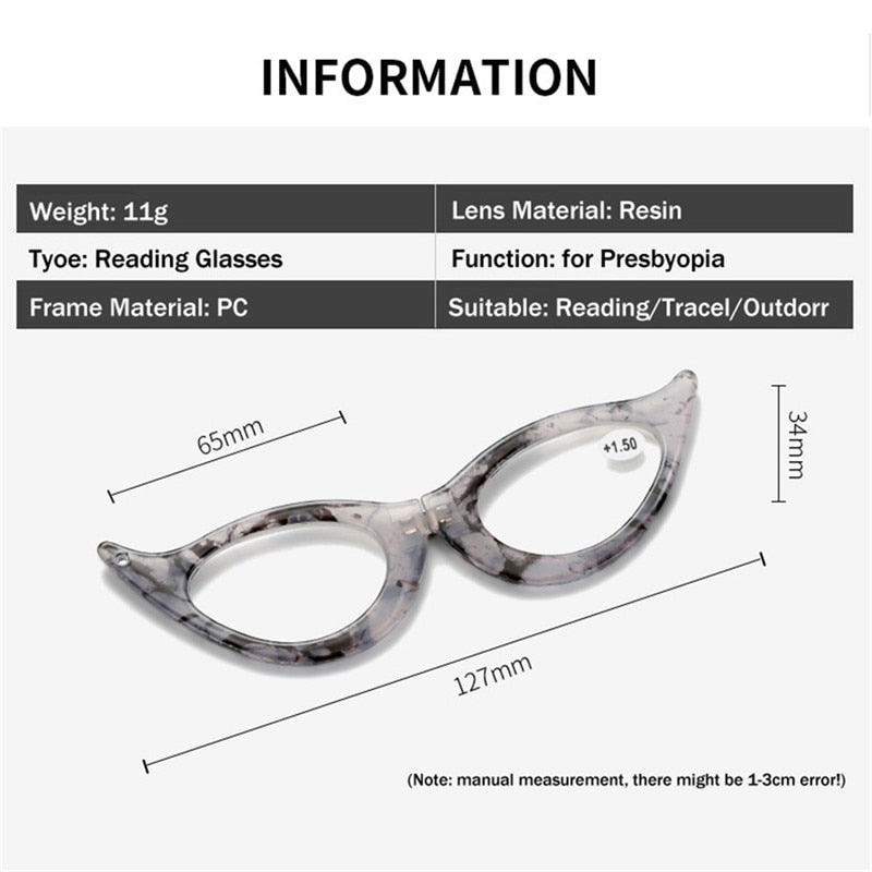 Iboode Women's Reading Glasses Cat Eye With Diopter +1.0 1.5 2.0 2.5 3 3.5 4 Reading Glasses Iboode   