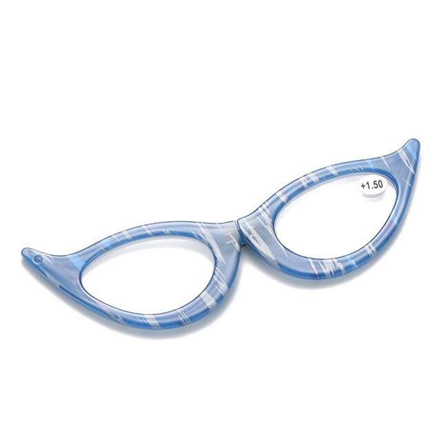 Iboode Women's Reading Glasses Cat Eye With Diopter +1.0 1.5 2.0 2.5 3 3.5 4 Reading Glasses Iboode +150 Blue 