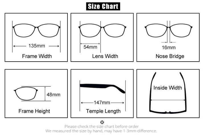 Ralferty Women's Eyeglasses Quality Tr90 Frame Glasses Red Blue Light No Grade Frame Ralferty   