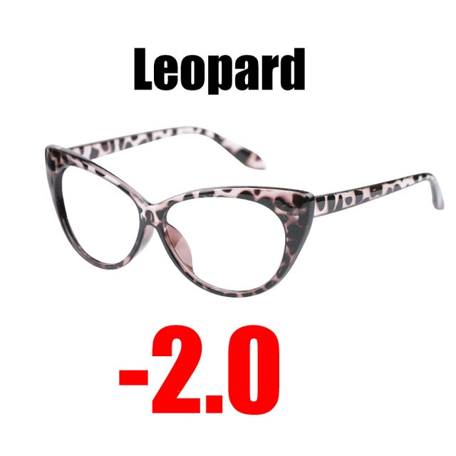Soolala Women's Eyeglasses Cat Eye Computer -0.5 -0.75 -1.0 -1.5 -2.0 -2.5 -3.0 -3.5 -4.0 Reading Glasses SooLala Leo -2.0  