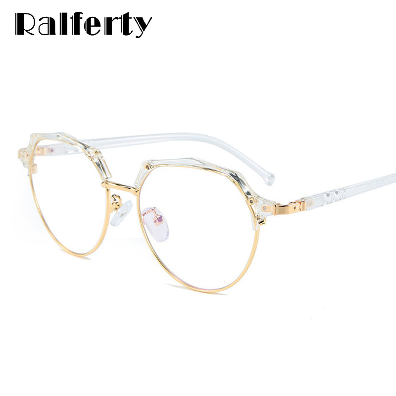 Ralferty Women's Eyeglasses Frame For Diopter Zero Grade D16002 Frame Ralferty   
