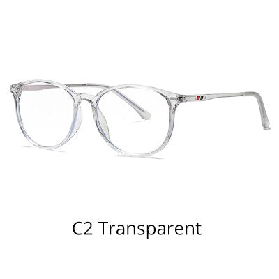 Ralferty Unisex Eyeglasses Blue Light Glasses Frame Spectacle Frames Tr90 Points Frame Ralferty C2 Transparent  