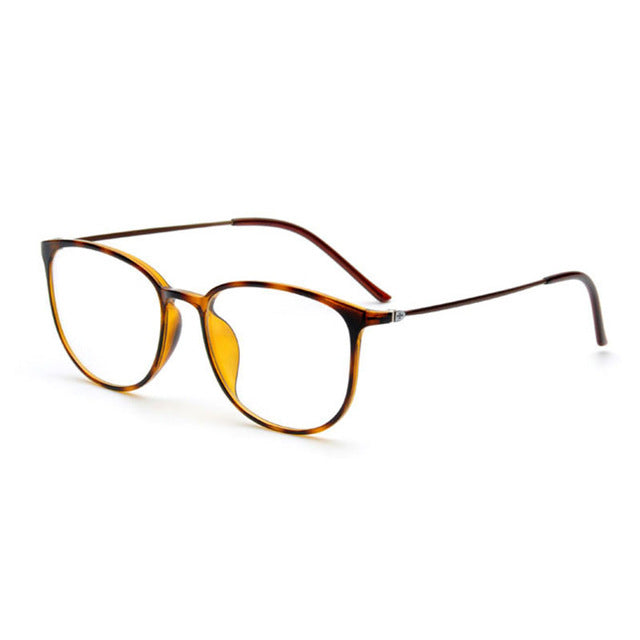 Hotochki Unisex Full Rim Square Tr 90 Slim Eyeglasses 2212 Frame Hotochki Leopard  