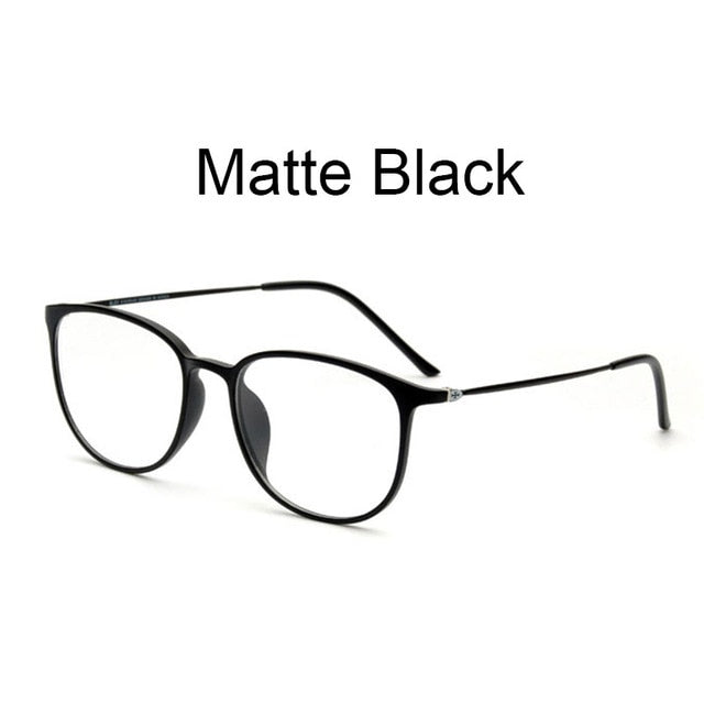 Hotochki Unisex Full Rim Square Tr 90 Slim Eyeglasses 2212 Frame Hotochki Matte Black  