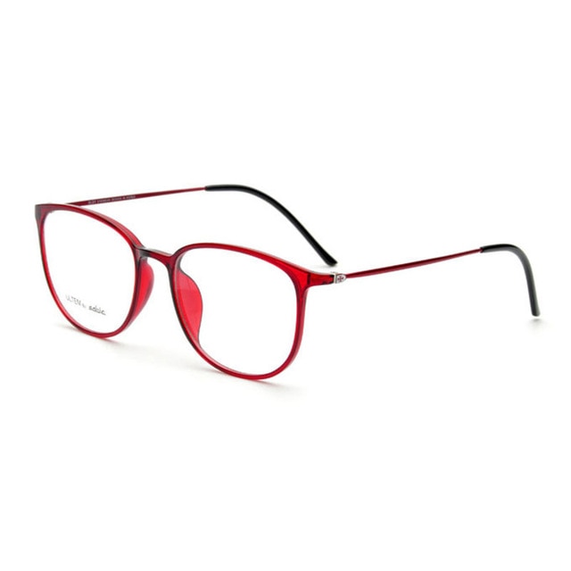 Hotochki Unisex Full Rim Square Tr 90 Slim Eyeglasses 2212 Frame Hotochki Red  