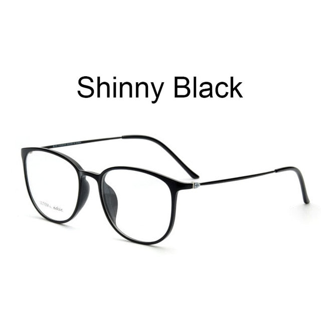 Hotochki Unisex Full Rim Square Tr 90 Slim Eyeglasses 2212 Frame Hotochki Shinning Black  